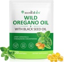 Oil of Oregano Softgels, 120 Count Oregano Oil dopolnilne kapsule, Oregano Oil kapsule, 165mg Carvacrol, 2 v 1 6000mg Oil of Oregano s črno olje 200mg