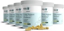 Resbiotic resB Lung Support Probiotic Supplement - Lung Health Supplement za kadilce, Gut Health, Imunska podpora, Oskrba dihal, Sveti Bazilij, Kurkurja, Klinično preizkušen - 360 Kapsule (6 steklenice)