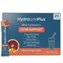 Hydralyte Jetra Podpora + Elektrolit Zmešamo z mlekom Thistle, Kurkuma, Ginger, Prickly Pear, Green Tea Extract oblikovan za hitro rehidracijo (Krvava pomaranča Ginger, 20 Packets)
