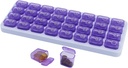 Mesečni tablete organizator, velike tablete Box 31 dan, Dnevne tablete Primer, Tablete imetnik vsebnik za vitamin, Medicina, Dopolnilo, ribje olje, Purple