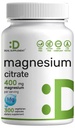 Magnezijev citrat 400 mg na servacijo, 300 Veggie kapsule – kelirani, enostavno absorbirani, prečiščeni sled mineral – mišice, srce, & Prebavna podpora – Ne-GMO