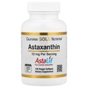 California Gold Nutrition Astaksantin, antioksidant karotenoid, AstaLif Pure Islandsko Biološko aktivno 99% Isomer, 12 mg, 120 Veggie Softgels