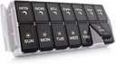 TackMag Weekly tablete Organizator 2 krat na dan, Easy Poll Medicine tablete Organizator AM PM tablete primer, velike zmogljivosti 7 dan tablete polje za tablete/vitamin/ribje olje/dodatek (Patent Registriran)
