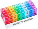 Mesečni tablete Organizator 2 krat na dan, en mesec tablete Box AM PM, 30 dan tablete primer majhen kos za zadrževanje vitamina in potovalne medicine organizator, 31 dan tablete organizator, 4 teden tablete primeri