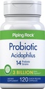 Piping Rock Probiotic Acidophilus Kapsule za ženske in moške 