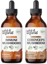 Tinktura divje in organske imunske gobe 4 fl oz & Cordyceps Tinktura 4 fl