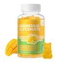 90 CT Magnezij Glycinate Gumies 1000mg - sladkor brez magnezija Kalij dodatek z vitaminom D, B6, CoQ10 za mirno Mood in podporo za spanje - 90 Mango Ananas Gumies