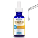 Vitamin D3 K2 Tekoče kapljice - tekoči vitamin D3 2000 i.e. Na kapljico s K2 dodatki za odrasle in otroke - VIT D za zdrave kosti, srce in imunskega zdravja - vitamin D K2 MK7 Dropper 1 Oz