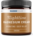 Magnezijeva krema – nočna magnezijeva losjon – Nanesite na noge, zadnjice, roke ali prsi – Topični magnezijev klorid – ZDA Made and Safe za otroke (Cocoa)