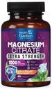 Kapsule magnezijevega citrata 1000 mg - Max Absorpcija Magnezijev prašek za zdravje mišic, živcev, kosti in srca, visoko Absorpcijski citratni kompleks, brez glutena, brez GMO - 60 kapsul