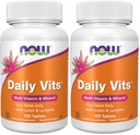 NOW Supplements, Daily VitsTM, Ena tableta dnevno z Lutein & Lycopen, 100 tablet (Pack po 2)