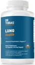 Dr. Tobias Lung Health Supplement z vitaminom C, Butterbur, Quercetin & Bromelain, Advanced Lung Cleanse Detox Formula za bronhialni in dihalni sistem, Non-GMO, 120 Kapsule, 120 Servings