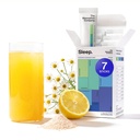 Prašek za pomoč v spanju - Umirjanje pijače za globoko spanje z liposomsko žafran, Magnezij & PharmaGABA Melatonin-free Naravni dodatek za zmanjšanje stresa in izboljšanje kakovosti spanja kamilica limonada 7 palice