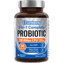 Probiotiki 120 milijard CFU, probiotiki za moške in ženske, Prebiotiki + Pregestivne encime, Najvišja moč, 3-v-1 Popolni Probiotik, Pregestivna podpora, 30 Caps