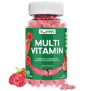 Multivitaminski žvečilni gumiji za odrasle, Daily Gummy Vitamin za ženske in moške, Imunska podpora Multivitaminski dodatek, Ault Multi VIT Vitamin z vitamini A, C, D, E, B-6, B-12, cink - 60 Gummies