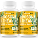 L-Theanine 800mg dodatek z GABA in Magnezij Glycinate - naravne spojine, spanje in sprostitev (120 Softgels)