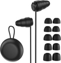 Ušesni vtiči za odpoved šuma v spanju, zaščito pred sluhom za večkratni vtič za 25 in 32db zmanjšanje hrupa,6 Pair Eartips in S/M/L s črnim vložkom za fokus,študija, delo,koncert