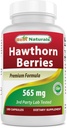 Najboljši naravni Hawthorn Berry 565 mg 180 kapsul (180 kapsul (1 vrečka)