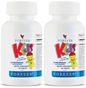 Večno življenje - otroci žvečljivi multivitamin - grozdni okus za zdravo rast in razvoj - brez umetnih arom - 120 tablet (paket z 2)