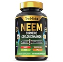 Neem Leaf Supplement - 8 v1 Formula - Združite s kurkuma, Ceylon Cinamon, Ginger, Tulsi, Ginkgo Biloba, Amla, in Black Pepper - Imunska zdravstvena podpora - 150 Veganske kapsule