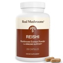 Kapsule iz pravih gob Reishi gob - ročno nabrani izvlečki organskih gob - rdeča Reishi za pomikanje dnevno dobro počutje z preverjeno beta glukani Vegan, Non-GMO, No Grain Fillers, 200 ct