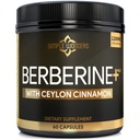 Berberine 1200 mg HCL Plus Ceylon Cinamon kapsule - dopolnilo za metabolično in imunosupresivno podporo Berberine, kompleks za metabolični aktivator AMPK, kardiovaskularna podpora - Berberine HCL 1200 mg kapsule