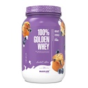 Maxler 100% Golden Whey Protein - 24g beljakovin na serviranje - Premium Whey Protein Powder for Pre Post Workout - hitro absorbira koncentrat sirotke, izolat in hidrolizatna mešanica - borovničev Muffin 2 lb