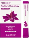 FOODOLOGY Psyllium Huskology (20 Sticks, 10 Days) - Herbal Psyllium Husk Dopolnilo za zaprtje Relief, Gut Health. Rastlinsko-na osnovi dietne vlaknine, Največja moč 7.200mg.