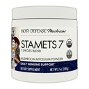 Gostitelj Obrambni Stameti 7 Gobe Powder - 7 Vrste Mešanica - Gobe Dodatek za imuno podporo z Royal Sun Blazei, Cordyceps, Reishi, Maitake, Lion's Mane, Chaga & Mesima - 7 oz (133 Servings)*