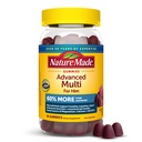 Narava narejene Advanced multivitaminske žvečilke za njega z magnezijevim citratom, kalcij & vseh 8 B vitaminov, multivitaminski za moške, 90 Gummies, 30 dan dobave