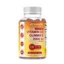Vitamatski vitamin brez sladkorja D3 2000 i.e. - 120 na osnovi pektina Gumiji - odličen okus - zdrave kosti, razpoloženje in delovanje imunskega sistema - Non-GMO - 120 Serving