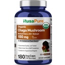 NusaPure Chaga goba 20:1 ekstrakt, 150 mg ekvivalent 3000 mg na Veggie kapsulo, 180 Count, USDA Organic, Vegan, Non-GMO