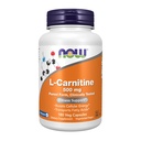 NOW Foods Supplements, L-karnitin 500mg, najčistejša oblika, aminokislina, Fitness Support*, 180 Veg kapsule