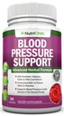 Podpora za krvni tlak - 13 Zelišča in vitamini - z Hawthorn, Hibiscus, Česen & Olive Leaf Extract - Naravni dodatek za ženske in moške - Kapsule visoke moči - Non-GMO - 90 dan