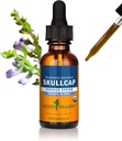 Herb Pharm Certified Organic Skullcap Tekoči ekstrakt za podporo živčnega sistema, Organski trs alkohol, 1 Ounce
