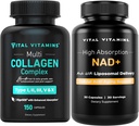 Vitalni vitamini Več kolagenske kapsule + NAD+ Dodatek