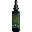 Globalni center za zdravje možganov - USDA Organic Brain Supplements for Memory & Focus - Nootropics Supplement to Combat Mental Fog, Napredni faktor fokusa za odrasle Dodatna moč - 2 Fl Oz