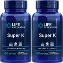 Life Extension Super K, 150 Softgels (Pack z 2) z vitamini K in K2