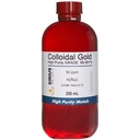 Pravo koloidno zlato (50 ppm) - 99.99+% Čistost - 250 ml (8.45 Fl Oz) v prozorni BPA-free plastični steklenici, 1 število (paket 1)