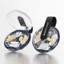 Majhne tablete, luštna tableta škatla za purc in žep, 4 Predel odstrani tablete imetnik, Prenosne potovalne tablete Organizator za vitamine, dodatki, ribje olje (črna)