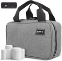 Kaddy Secure tablet Organizator Box, shranjevanje za steklenice zdravil ali dodatkov; toaletni material; potovanja ali domov, TSA Odobreno ključavnico(Sivo)