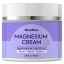 Magnezijeva krema za spanje in mišice Relief: Topična noč Umirjanje & Deep Relaxation Lotion - Nemirni Cramps Lotion & Joint Care - Lavender 3,38 Fl. Oz.