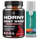 Koze rogati plevel za moške s črnim korenom Maca, Tongkat Ali, Saw Palmetto & Panax Ginseng ekstrakt in lidokain desenzibilizirajoči topični Spray Climax nadzor - povečanje vzdržljivosti in Stamina