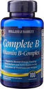Popolna B vitamin B-kompleks 100 Enostaven za pogoltnitev premazanih kapsul