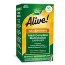 Naravna pot živa! Max6 Potency Adult Complete Multivitamine, z železom, vitamini A, C, E in B-vitamini, vključno z metiliranim B12 in folatom, podpira energetsko presnovo*, 90 kapsul (Packaging May Vary)