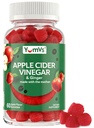 YUM-V's Apple Cider vingar Gummies – ACV Gummies z ingverjem & Mati – podpira presnova, Vitalnost & Dnevno Wellness – Naravni Apple Flavor Vegan, Ne-GMO, Gluten-free, Cider Gummy – 60 Count