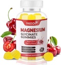 Magnezij Glycinate Gumies 500 Mg,brez sladkorja Magnezij dodatek Triple Magnezij kompleks z malatom 400 Mg, Citrat 400 Mg Ashwagandha 100 Mg Magnezij dodatek za odrasle - 60 Gummies