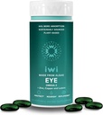 Iwi Life Eye Omega-3, 30 softgels (30 servings), Vegan rastlinsko-bazen Algae Omega 3 z EPA + DHA, zdravo oko in vid podpora prehranski dodatek, Krill in ribje olje alternativa, brez ribjega pookusa