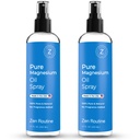 Čisto Magnezijevo olje Spray 12oz (2 paket) – Organski USP stopnja Magnezijev Spray, Topical Magnezijev Glicinat, Magnezijevo olje za noge, telo, mišice in noge Cramps – Izdelano v ZDA
