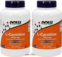 NOW Foods L- Carnitine Tartrate 1000mg, 100 tablet (paket z 2)